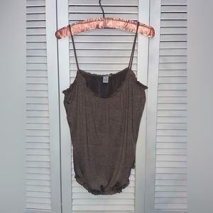 Bar III Womens spaghetti strap top size small